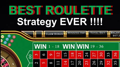 best roulette strategy ever.